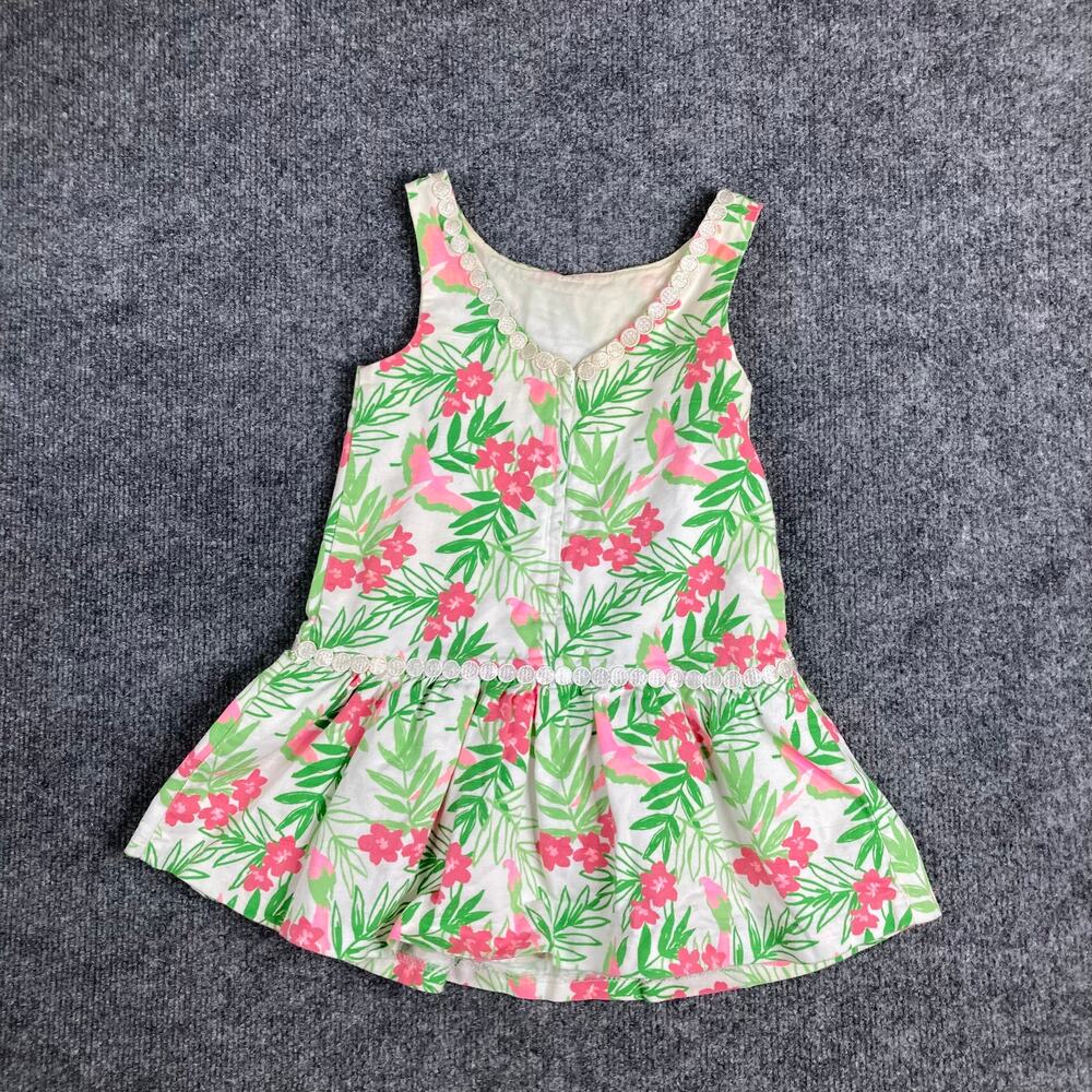 Janie and Jack Dress Womens Size 3 Floral‎ Sleeveless Fit Flare Spring - Picture 4 of 5